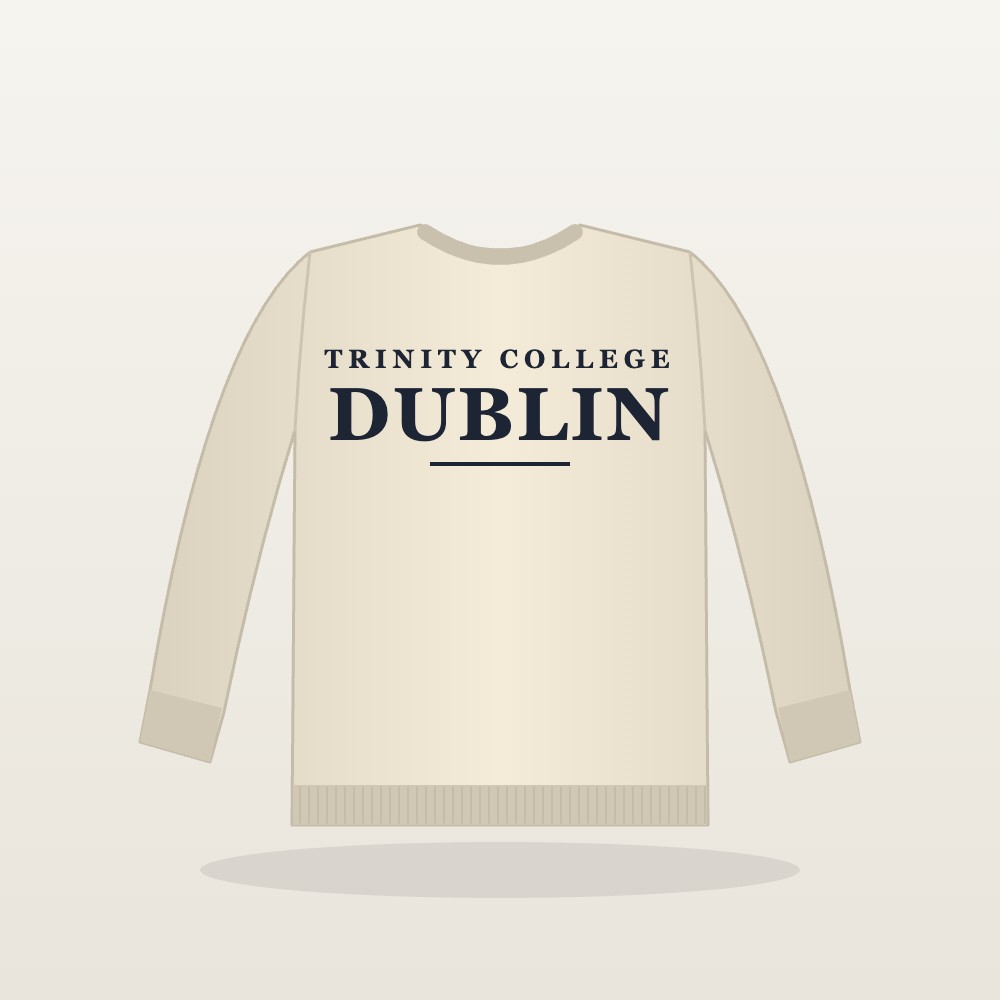 Cream Trinity College Dublin Crewneck Sweatshirt