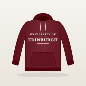 Burgundy University of Edinburgh Hoodie