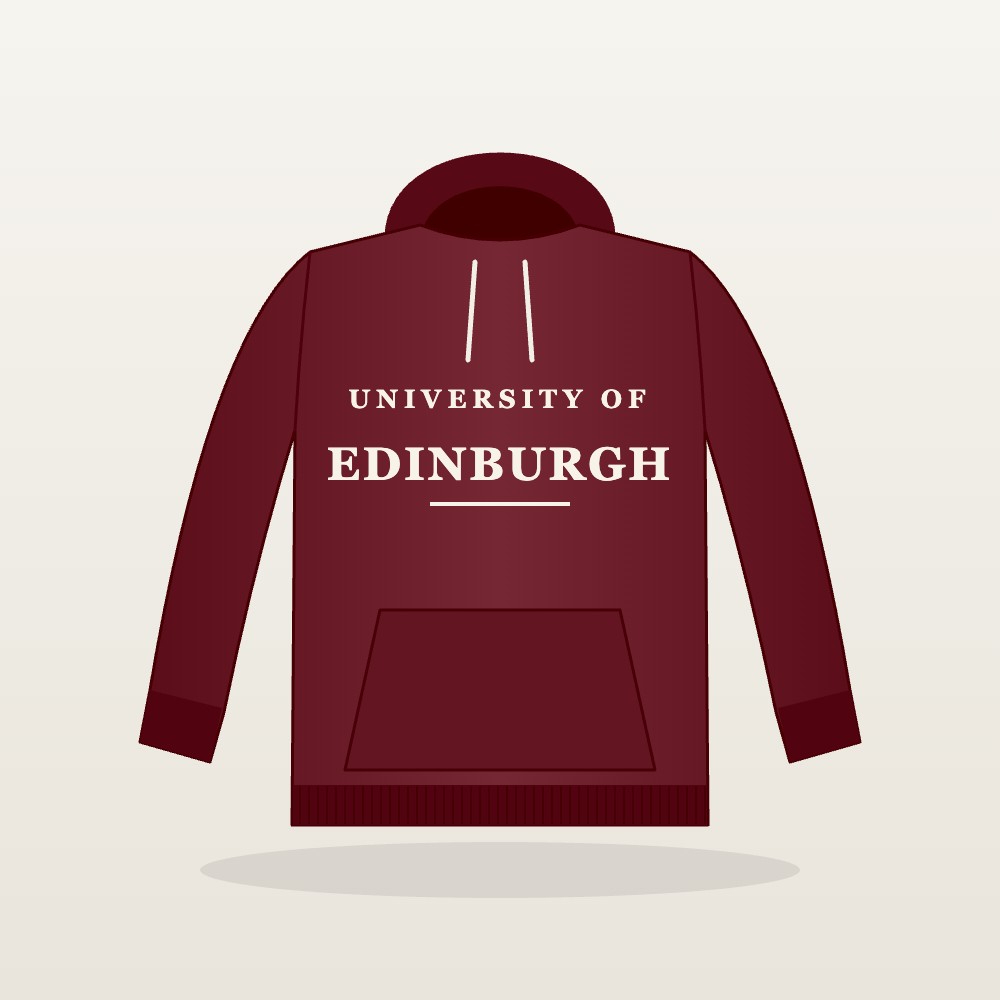 Burgundy University of Edinburgh Hoodie