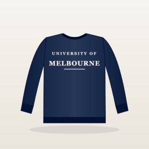 Navy University of Melbourne Crewneck Sweatshirt